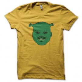 Shirt shrek le martien jaune pour homme et femme