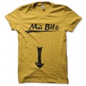 Shirt Ma bite jaune pour homme et femme