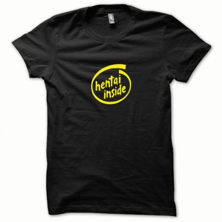 Shirt Hentai Inside jaune/noir pour homme et femme