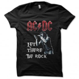 Shirt ACDC Let there be rock noir pour homme et femme