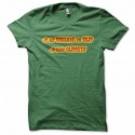 Shirt Je me ballade en slip je suis slipiste vert pour homme et femme