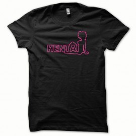 Shirt Hentai rose/noir pour homme et femme