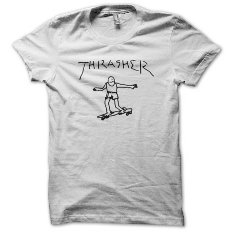 Shirt Thrasher spiderman blanc pour homme et femme