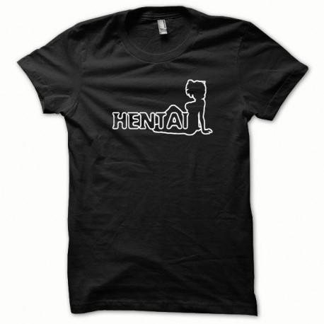 Shirt Hentai blanc/noir pour homme et femme