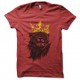 Shirt le roi lion artistique rouge pour homme et femme