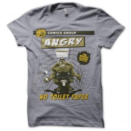 Shirt angry hulk not toilet paper gris pour homme et femme