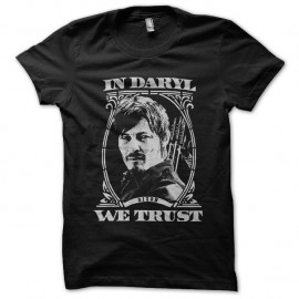 Shirt In daryl we trust noir pour homme et femme