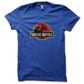 Shirt useless reptile parodie jurassic park bleu pour homme et femme