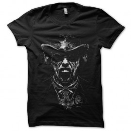 Shirt skull sheriff noir pour homme et femme