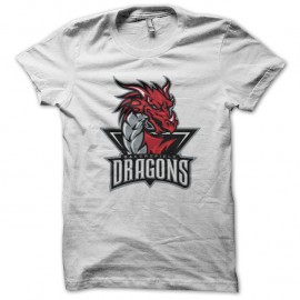 Shirt bakersfield dragons logo hockey sur glace blanc pour homme et femme