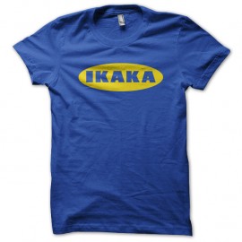 Shirt ikaka parodie ikea bleu pour homme et femme