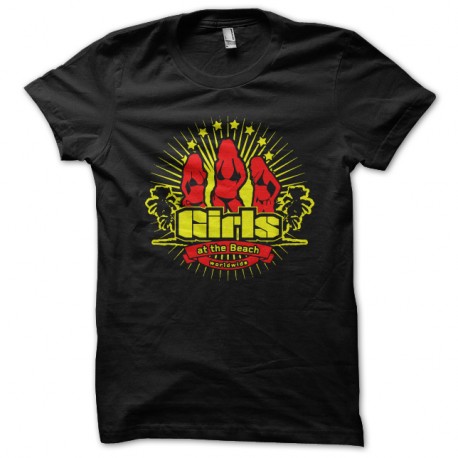 Shirt girls at the beach noir pour homme et femme
