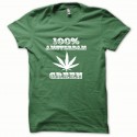 Shirt Marijuana Amsterdam vert bouteille pour homme et femme