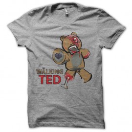 Shirt the walking ted l ours terrible en zombie gris pour homme et femme