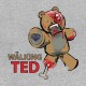 Shirt the walking ted l ours terrible en zombie gris pour homme et femme