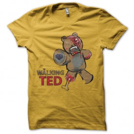 Shirt the walking ted l ours terrible en zombie jaune pour homme et femme