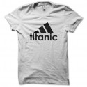 Shirt adidas parodie titanic blanc pour homme et femme