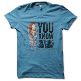Shirt you know nothing jon snow turquoise pour homme et femme