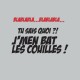 Shirt je m en bat les couilles gris pour homme et femme