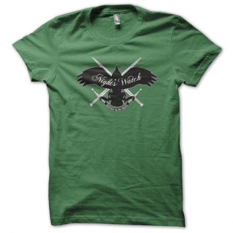 Shirt Game of Thrones Nights Watch green pour homme et femme