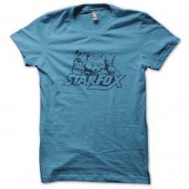Shirt starfox bleu ciel pour homme et femme