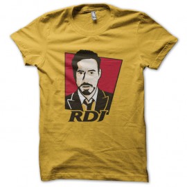 Shirt RDJ tony stark KFC jaune pour homme et femme