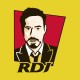 Shirt RDJ tony stark KFC jaune pour homme et femme