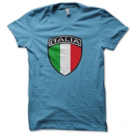 Shirt italia bleu ciel pour homme et femme