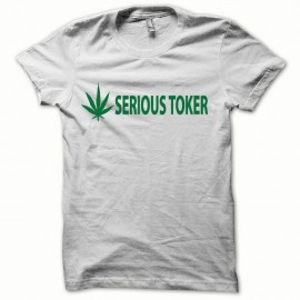 Shirt Serious Toker version 1 vert/blanc pour homme et femme