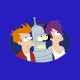 Shirt futurama special bleu royal pour homme et femme