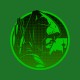 Shirt green arrow avec effets vert pour homme et femme