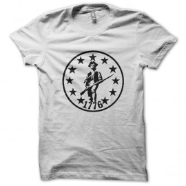 Shirt the Minute Man 1776 blanc pour homme et femme