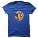 Shirt ballon drapeaux international bleu pour homme et femme