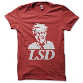 Shirt Lsd parodie kfc rouge pour homme et femme