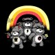 Shirt angry bears noir pour homme et femme
