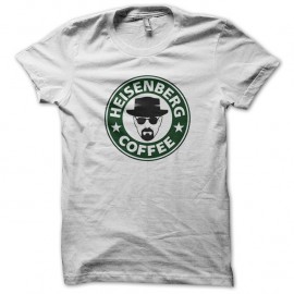 Shirt heisenberg coffee parodie starbucks blanc pour homme et femme