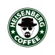 Shirt heisenberg coffee parodie starbucks blanc pour homme et femme