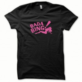 Shirt Bada Bing rose/noir pour homme et femme