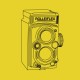 Shirt Vintage Camera jaune pour homme et femme