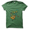 Shirt pizza lovers tortues ninja vert pour homme et femme