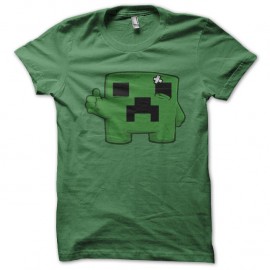 Shirt minecraft original vert pour homme et femme