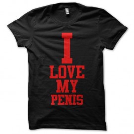 Shirt i love my penis noir pour homme et femme