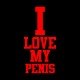 Shirt i love my penis noir pour homme et femme