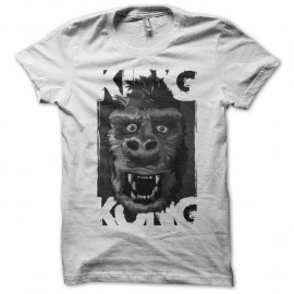 Shirt king kong blanc pour homme et femme