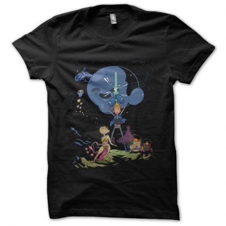 Shirt bravest warriors II noir pour homme et femme