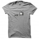 Shirt coffe and tv blur gris pour homme et femme