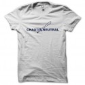Shirt Chaoti Neutral blanc pour homme et femme