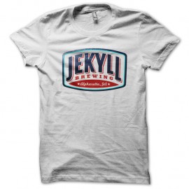 Shirt Jekyll Brewing blanc pour homme et femme