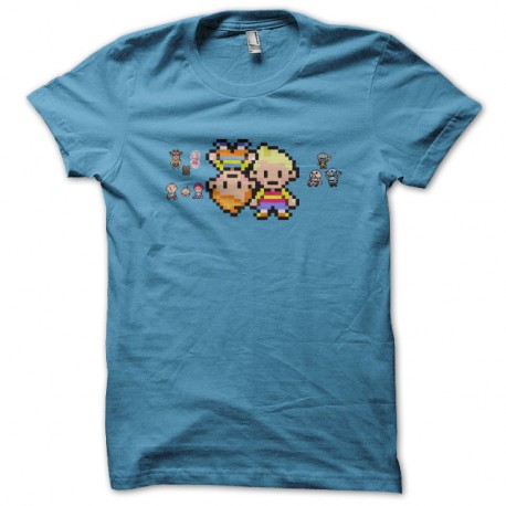 Shirt Mother 3 version 8 bit bleu ciel pour homme et femme