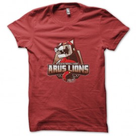 Shirt Aru lions logo rouge pour homme et femme